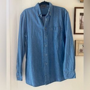 Harrington Denim Button Up
